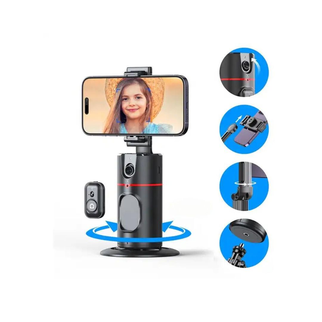 Auto Face Tracking Phone Camera Holder (With remote)