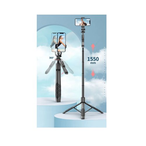 2 in 1 Selfie / Tripod Stick (with Swivel Handle)