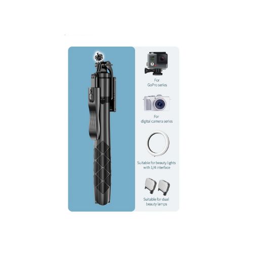 2 in 1 Selfie / Tripod Stick (with Swivel Handle)